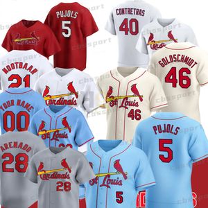 2024 Top Quality 28 Nolan Arenado Baseball Jersey Paul DeJong Willson Contreras Yadier Molina Gorman Edman Paul Goldschmidt Albert Pujols Stan Musial Nick Wittgren