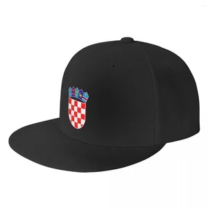 Ball Caps Kişiselleştirilmiş Arması Hırvatistan Beyzbol Kapağı Düz ​​Açık Snapback Kadın Erkekler Ayarlanabilir Hip Hop Dad şapkası