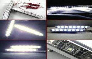 2013 novo super barato super branco 8 LED Universal Car Light Daytime Running Auto Lamp6271862