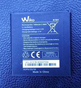 Wiko K101 Şarj Edilebilir Lipolimer Bateria Piller için yeni 1400mAh 3.7V yedek pil