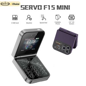 Yeni Servo Mini Mobil Çift Sim Kart 2G GSM 2.0 İnç Ekran Hız Kaderi Sihirli Ses Torçu FM Blacklist Küçük Flip Telefon