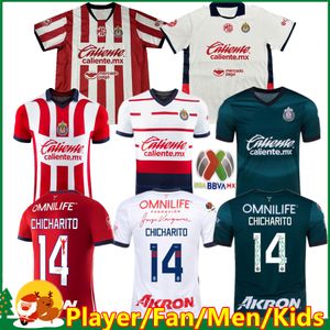 23 24 25 Chivas de Guadalajara Futbol Formaları 2024 Liga MX C. Cowell A.Zaldivar Calderon J.Macias Chicharito A.Vega Erkek Kadın Çocuk Kid Futbol Gömlek Oyuncuları Versiyon