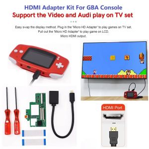 ACESSÓRIOS 2 FIO HDMI KIT HDMI Adaptador Conversor Kit para 40 Pin Gameboy Advance GBA Console para GBA Console 40 pinos