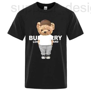 Мужские футболки дизайнерские футболки Тренди совершенно новый плюшевый медвежь