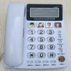 Аксессуары рабочего стола телефона идентификатор звонков с 4 Picture Care FSK / DTMF Регулируемая система яркости громкости
