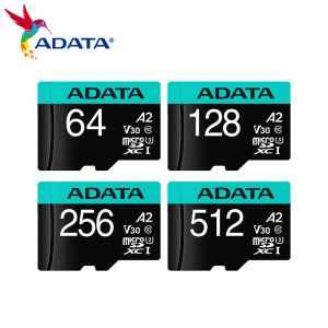 Drives Adata Premier Pro MicroSDXC Card с картой памяти адаптера UHSI U3 Micro SD Card 64GB 128GB 256GB 512GB Флэш -карта A2 TF Card