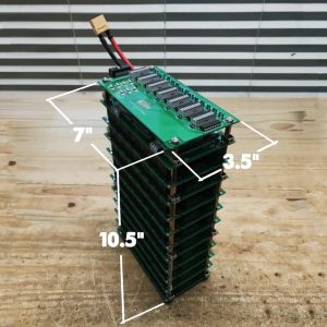 Enstrüman 7S 24V Durum Şarj Ölçer ve 7S 50A BluetoothCompatible BMS 18650 Pil Kutusu Güç Duvar Paketi LED DIY EBIKE Batarya