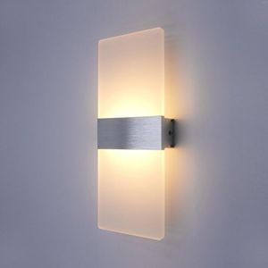 Duvar lambası Modern Minimalist Kapalı Led Işık Alüminyum Akrilik Hardwire Yatak Odası Oturma Odası Koridor Merdiven Acconları