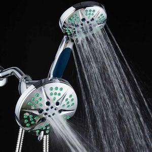 Banyo Duş Başlıkları 6 Yüksek Basınçlı Duş Başlığı Lüks 48 Ayarlar Yağış El Kromu 6745