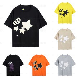 spider555 gömlek erkek yaz tişörtleri örümcek web baskı kısa kolu tüm stiller tişörtler pamuk karışımı hip hop dış mekanlarda s-xl yıldız tarzı çift tasarımcı gömlekler