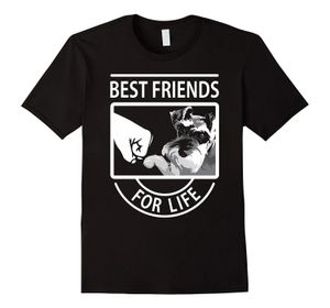 Yaşam için Schnauzer arkadaşlar. Komik köpek severler hediye erkek tişört. Yaz pamuk o yaka kısa kollu unisex t shirt s-3xl 240424