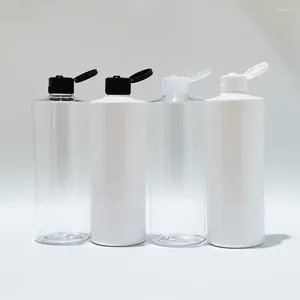 Depolama Şişeleri 15pcs 400ml Boş Plastik Doldurulabilir Whiet Şampuan Duş Jel Sıvı Sabun Kozmetik Ambalaj