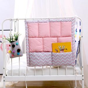 Сумки для хранения 50 50 см мультипликационной кровать подвесная сумка для детской кровати бренд хлопковая кроватка для кроватки для подгузника карман для постельных принадлежностей