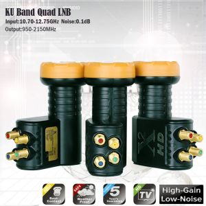 Alıcılar Orijinal X2 LNB KU Band Uydu Alıcı için Universal LNB HD Dijital LNB gürültüsü 0.1 dB Yüksek Kazanç Doğrusal Polarizasyon LNBF