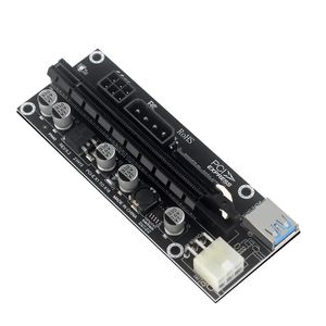 2024 PCIE RISHER VIDEA KARTI Uzatma Kablosu Adaptörü PCI Express Riser PH40 Tam Arayüz PCIE 6PIN'den Madenleme için SATA yükseltici kartına1. Madencilik PCIE yükseltici kablo adaptörü