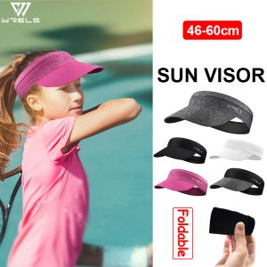 Tenis Wels Stranty Sun Visor Şapkası Çocuklar İçin Kadın Erkekler, Ayarlanabilir Paketle Spor Kapağı, Dış Mekan Taşınabilir Güneşlik Spor Kapağı Ter