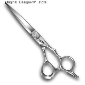 Ножницы для волос Титан 6-дюймовый нарезанный волосы Профессиональный парикмахер и парикмахер Q240426 Q240426