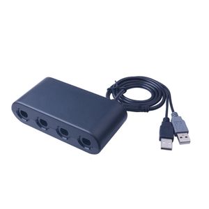 GameCube NGC Denetleyicileri için 4 bağlantı noktası dönüştürücü Nintendo Wiiu PC N GC için USB Adaptörü PC Oyunu Aksesuar 240411 için