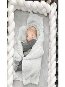 İlk Yürüyüşçüler Bebek Yatağı Tampon Born Boy Girl Cot Protector Düğüm Örgü Yastığı Yastık Odası Dekoru 14m8595808