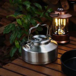 Kupalar açık su ısıtıcısı paslanmaz çelik su pot aksesuarları çaydanlık kahve soba portatif kamp
