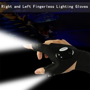 Запчасти для инструментов Домашний сад светодиодные фонарики перчатки ночная рыбацкая перчатка с светом под рукой для ремонта времени охота на велосипедные перчатки LT946