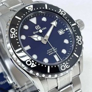 Наручительные часы 2024 Новый роскошный бренд Grand SLGC001G Evolution Evolution 9 серии стальной полосы кода Quartz AAA Mens Y240425