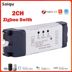 Kontrol Zigbee 2ch Akıllı Anahtar Röle Modülü USB 5V AC DC 732V 85250V RF433 Alıcı Zamanlayıcı Alexa Google Home Home Zigbee Tuya Röle Anahtarı