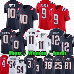 Drake Maye 0 Christian Gonzalez Matthew Judon Football Jersey Tom Brady Antonio Gibson Kendrick Bourne Rhamondre Stevenson Demario Douglas Hunter Henry Dugger