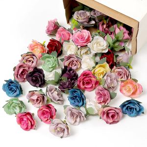 102050pcs Rose Flowers Artificial 35cm Fake for Home Decor Decoração de Casamento de Garlands Acessórios para Presentes 240422