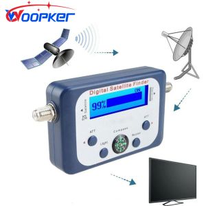 Receptores Digital Satellite Finder Satlink Tester Meter Signal Receptor SAT Finder com Compass e LCD Display FTA DVB S2