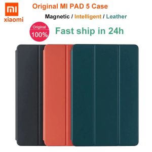 Case Original Xiaomi Mi Pad 5 Case Mipad 5 Pro Smart Intelly Tableup Tablet Leather Flip Shell Cover Magnetic Adsortion Case