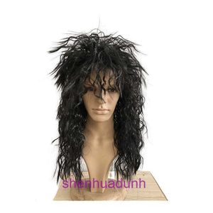 Michael Jackson cos Wig Mens MJ Siyah Moda Yakışıklı Kabarık Kafa Kapağı