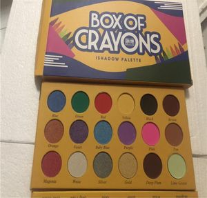 Nova maquiagem PaletteBox of Crayons Cosmetics Syshadow Palette 18 Cores Ishadow paleta Shimmer Matte Eye Beauty DHL 3582349