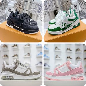 Louisvutton Shoes Skate Sneakers Designer Casual Shoes Men Women Fashion Shoes Mese Abloh Sneaker Platm