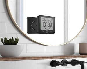 Su geçirmez termometre higrometre dijital banyo duş duvar standı saat nem sıcaklığı özel zamanlayıcı fonksiyonu duş kitc3734214