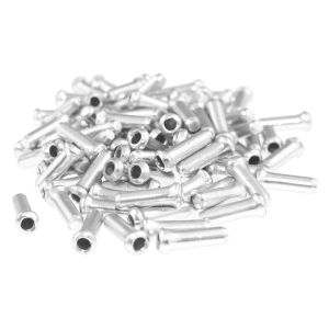 Parçalar 100 PCS 3mm Bisiklet Kablo Uç Kapağı MTB Alüminyum Alaşım Bisiklet Fren Teli Terminal Muhafazaları Ferrules Crims Wit Uç Toz Kapağı