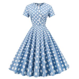 Feminino Hepburn estilo retro assimétrico polka phot foto anti -envelhecimento elegante piquenique girando vestido de comprimento médio