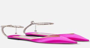 Donne di marca perfetta Saeda Sandals Scarpe Crystal Chain cinghie Lady Slat glitter Luxuria puntata Party Fare di nozze EU35434063203