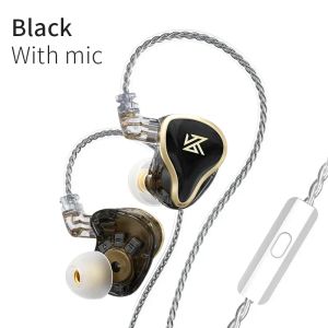 Kulaklıklar kz zas inear hifi kablolu en iyi IEMS kulaklıklar 16 adet monitör 7ba+1dd 10mm dinamik hibrid sürücüler bas gürültüsü mikrofon