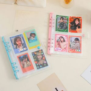 Новый 3-дюймовый новый фотоальбом INS A5 MATTE Photocard Binder Korean Style Photocard Holder Instax Mini Album Loose-Leaf Kpop Card Binder для