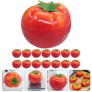 Dekoratif çiçekler 15 adet yapay domates po pop sahte sebze kiraz sebzeleri simülasyon köpük gıda