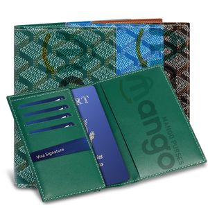 Дизайнерский кошелек кошелька для кошелька Menwomen Leather Card Владелец паспорта для путешествий, визитных карточек, кредитной карты