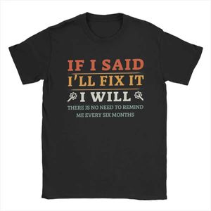 Erkek tişörtüleri çözeceğimi söylersem. Baba Praber Mekanik ve Elektrikli T-Shirt Erkekler Saf Pamuk T-Shirt Crewneck T-Shirt Kısa Kollu T-Shirt J240426