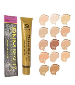 Новый бренд 14 Colors Liquid Foundation Cream Gold Tube Natural Face Beauty Makeup Cover Coper 30G7808341