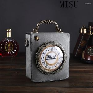 Çanta lüks tasarımcı pu deri kadın çanta gerçek çalar saat omuz yüksek kaliteli bayanlar küçük çanta crossbody çanta için