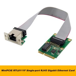 Карты RTL8111F Mini PCIe Gigabit Network Card Singleport Ethernet LAN Card Realtek 8111F Промышленная сетевая карта управления сетевой
