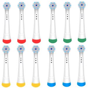 12 комплектов, совместимые с Oralbio 345678910 серии, чистка зубов, запасная зубная щетка, белая 240418
