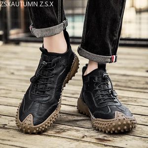 Sıradan Ayakkabı Erkekler Sonbahar Moda Yüksek Top Dantel Yukarı Oxfords Deri Ayak Bileği Botları Zapatos Hombre Sneakers