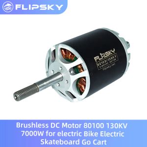 Parça Flipsky Fırçasız DC Motor 80100 130KV 7000W Elektrikli bisiklet için | Elektrikli kaykay | Sepet