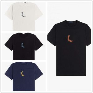 Fred Polo Perry Erkekler Tasarımcı T-Shirt En Kalite Lüks Moda Polos Yaz FP Yeni Erkek Pure Pamuk Kısa Kollu Alt Yuvarlak Boyun T-Shirt Minimalist